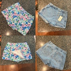 Set of (2) new Zara Skorts